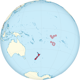 Розташування острови Кука