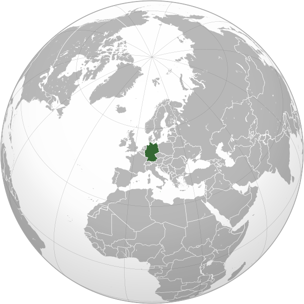File:Germany (orthographic projection).svg