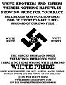 Plakát American Nazi Party.