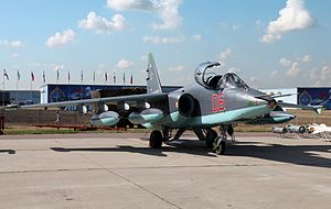Су-25СМ на стагоддзі ВПС РФ, 2012 год.