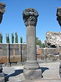 Ruines du temple de Zvarnotz à Armavir