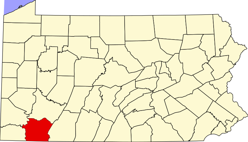 File:Map of Pennsylvania highlighting Fayette County.svg