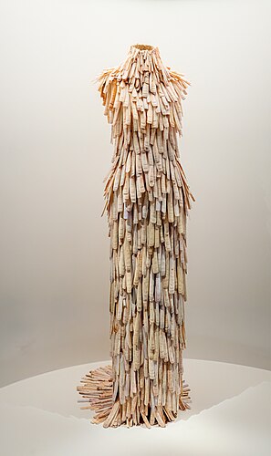 Razor clamshell dress by Alexander McQueen