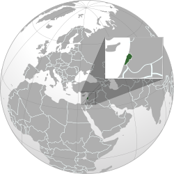 Location of لبنان