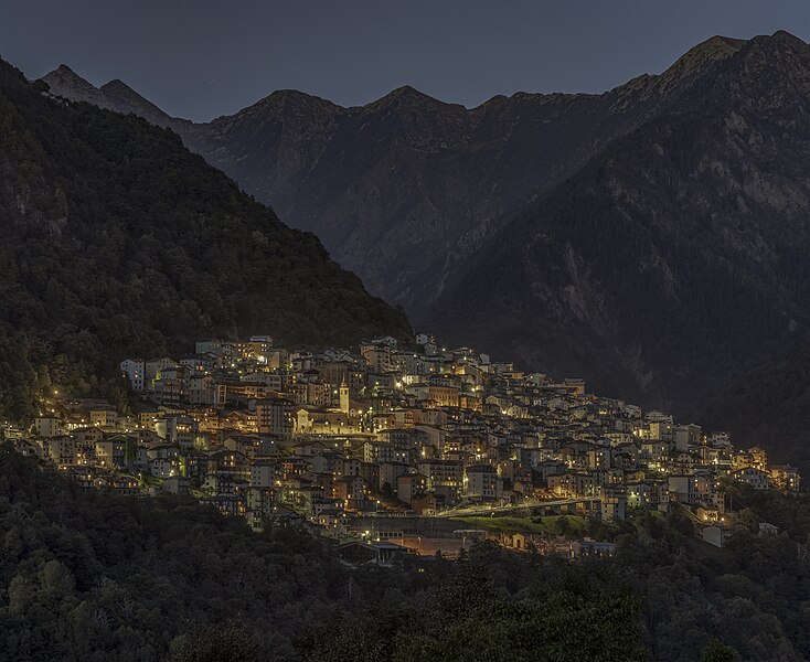 3rd place: Panoramic view of Premana, Lombardy, Italy