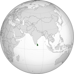 Vị trí của Sri Lanka