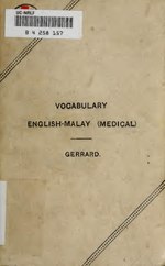 Thumbnail for File:A vocabulary of Malay medical terms (IA vocabularyofmala00gerrrich).pdf