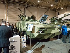 Модифікація БТР-4МВ1 на виставці «Зброя та Безпека 2017»