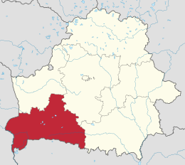Regione di Brėst – Localizzazione