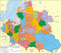 1619年波兰立陶宛联邦行政区划地图