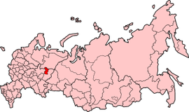 Komi-Permyak Okrugu'nun Rusya'daki konumu