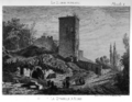 La Citadelle et la grotte Charles VII, dessin de Léo Drouyn (1860)