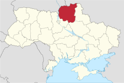 切尔尼希夫州在乌克兰的位置