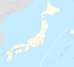 Mapa konturowa Japonii, na dole po lewej znajduje się punkt z opisem „Ubuyama”