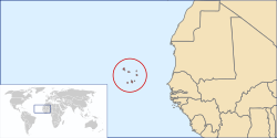 Location of Cabo Verde