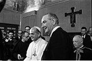 LBJ e Papa Paolo VI in Vaticano