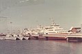שלוש מספינות שרבורג: אח"י געש (סער 3), אח"י סופה (סער 3) ואח"י חרב (סער 3), עוגנות בצמוד לרציף מעבורות הנוסעים בנמל שרבור, ספטמבר 1969.
