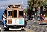 A Cable Car of the Powell-Hyde line in San Francisco.