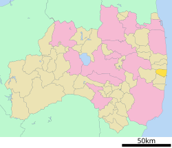 Location of Tomioka in ဖူကူရှီးမားစီရင်စု