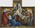 El Descendimiento es un óleo realizado hacia 1435 por el pintor flamenco Rogier van der Weyden. Sus dimensiones son de 220 cm × 262 cm. Se expone en el Museo del Prado, Madrid. Por Rogier van der Weyden.
