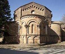 Capçalera reconstruïda entre 1912 i 1963. Sant Joan de les Abadesses (Ripollès)