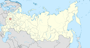 Location of Moskow