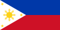 Filipinų vėliava su aštuonkampe žvaigžde