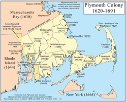 Peta Koloni Plymouth