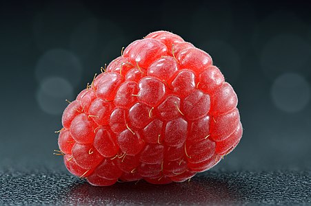 Raspberry, a red fruit