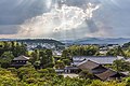 88 Sunlight through clouds and view of Ginkaku-ji Temple from above, Kyoto, Japan uploaded by Basile Morin, nominated by Basile Morin