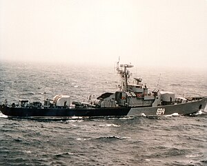 Сторожевой корабль проекта 159 СКР-11 23 декабря 1985 года