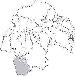 Ydre härads läge i Östergötland.