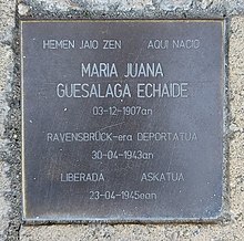 Maria Juana Guesalaga Echaide - Stolpersteine.jpg