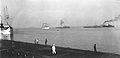 Ankunft von Graf van Limburg im Hafen von Makassar 1919