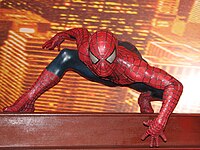 Spider-Man in Madame Tussauds in Londen.