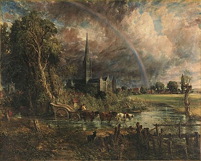 Salisbury Cathedral from the Meadows (1831)