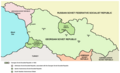 Mappa tar-Repubbliki Soċjalisti Sovjetiċi tal-Ġeorġja u l-Abkażja fl-1922-1931