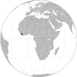 Liberya haritadaki konumu
