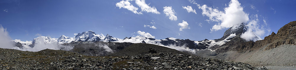 Panorama Matterhorn en Monte Rosa Groep