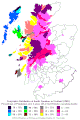Porcentaje de uso del gaélico escocés