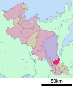 Kedudukan Uji di wilayah Kyoto