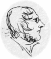 zelfportret door Branwell Brontë overleden op 24 september 1848