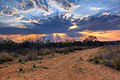 21. Árnyéksávok napnyugtakor Namíbiában, a Waterberg-fennsík közelében (Wabi Game Ranch) (javítás)/(csere)