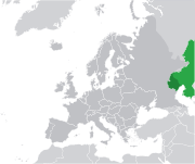Mapa do Cazaquistão na Europa