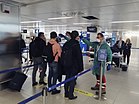 contrôle sanitaire à l'aéroport de Milan