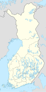 Bergen (olika betydelser) på en karta över Finland