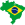 Kaart Brazilië in vlagkleuren