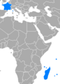 A map of Indian Ocean Commission members