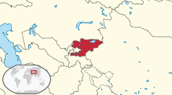 Location of Qirgʻiziston
