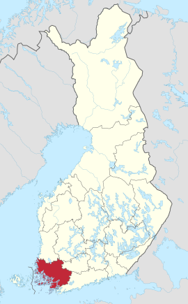 poloha na mape Fínska